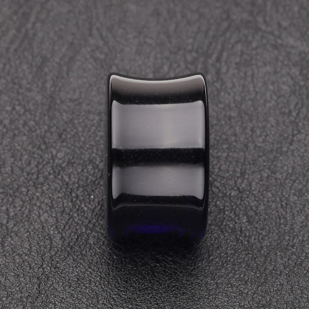 A Pair of Basic UV Acrylic Double Flared Ear Gauge Plug - Image 3