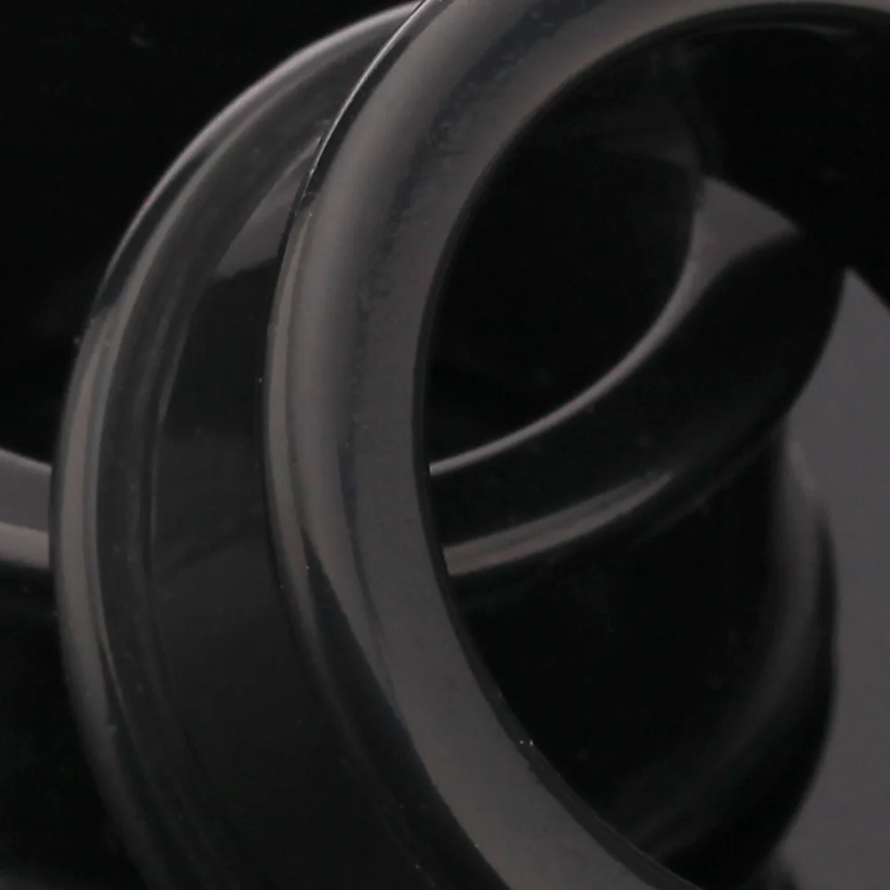 A Pair of Flexible Silicone Double Flared Ear Gauge Tunnel Plug - Image 5