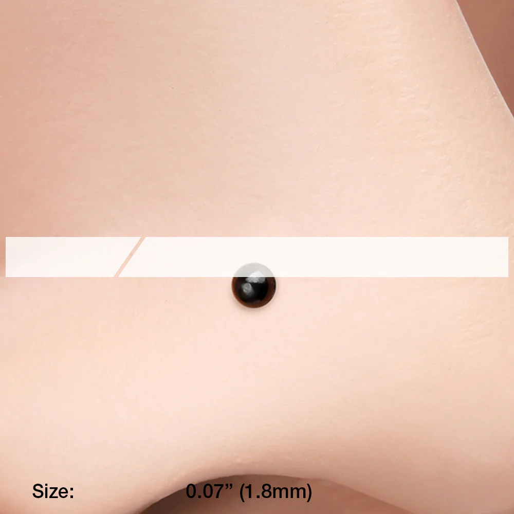 Colorline Ball Top Basic Nose Stud Ring - Image 3