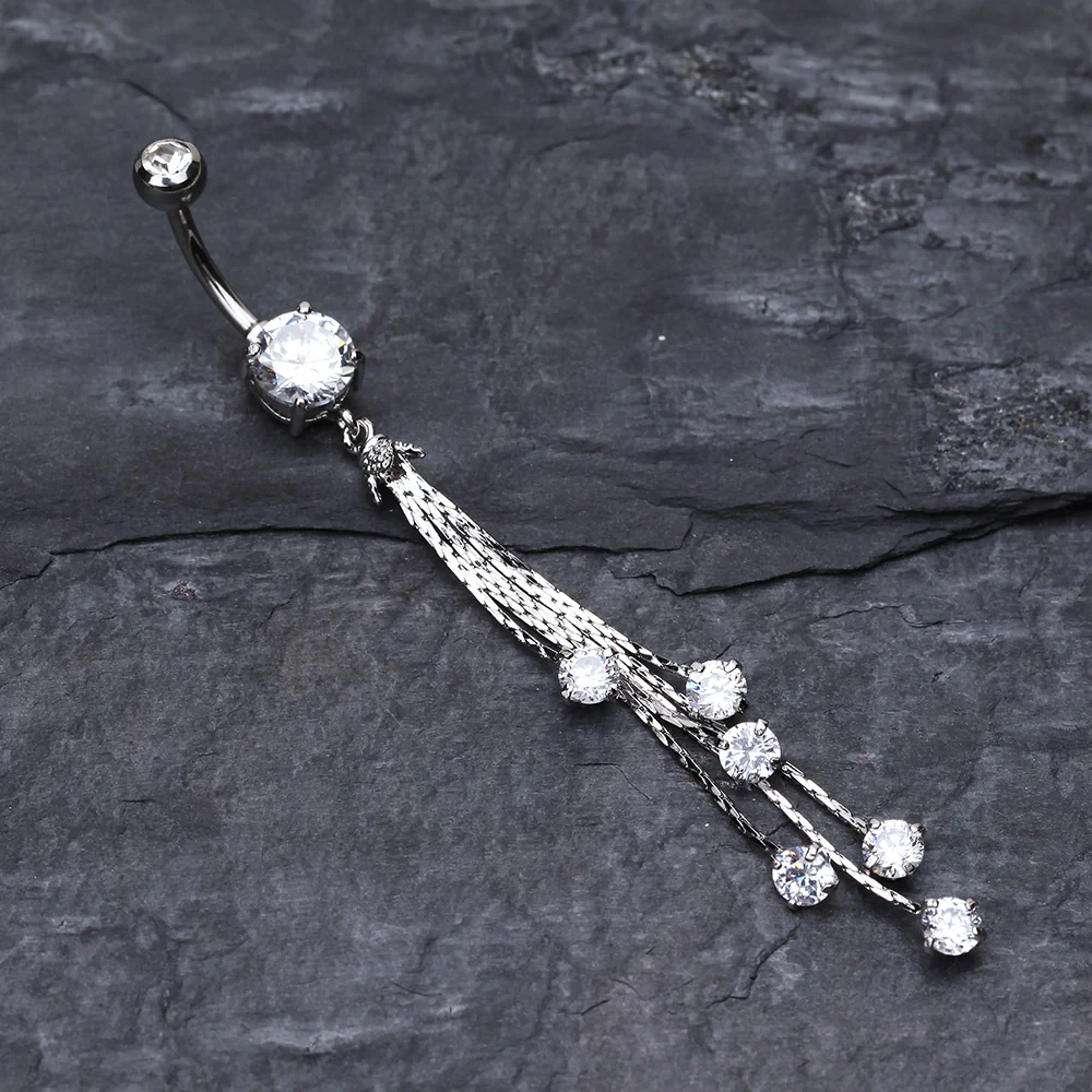 Lustre Drops Belly Button Ring - Image 3